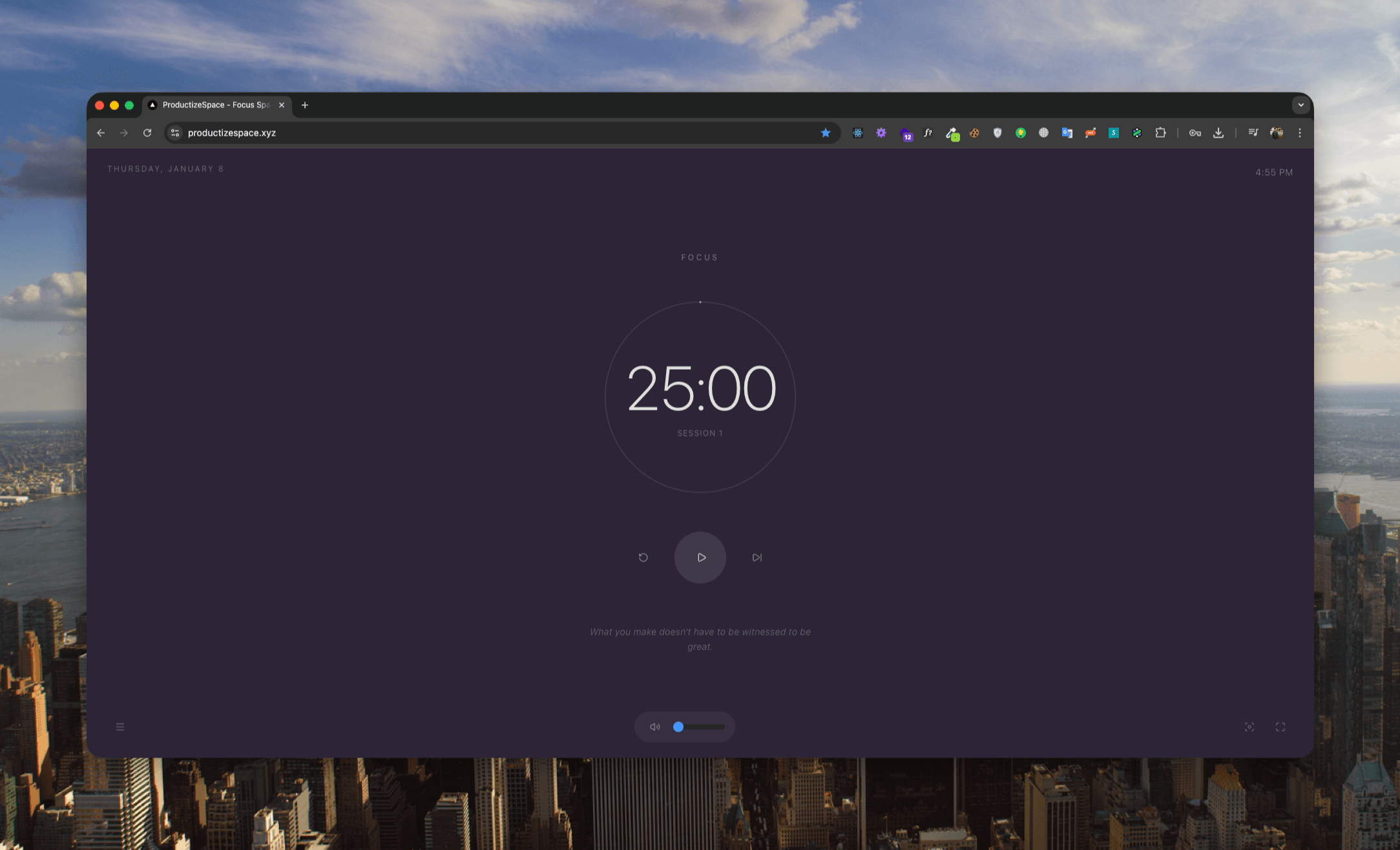 ProductizeSpace – Focus Workspace for Creators